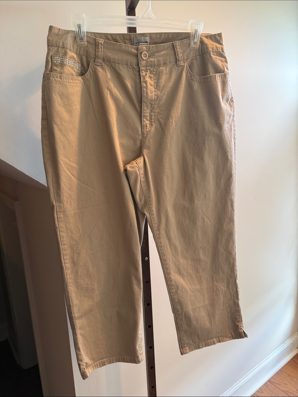 Chico’s Beige women’s Casual Pants - Classic Straight Fit